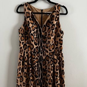 Loft Leopard Dress Size 8